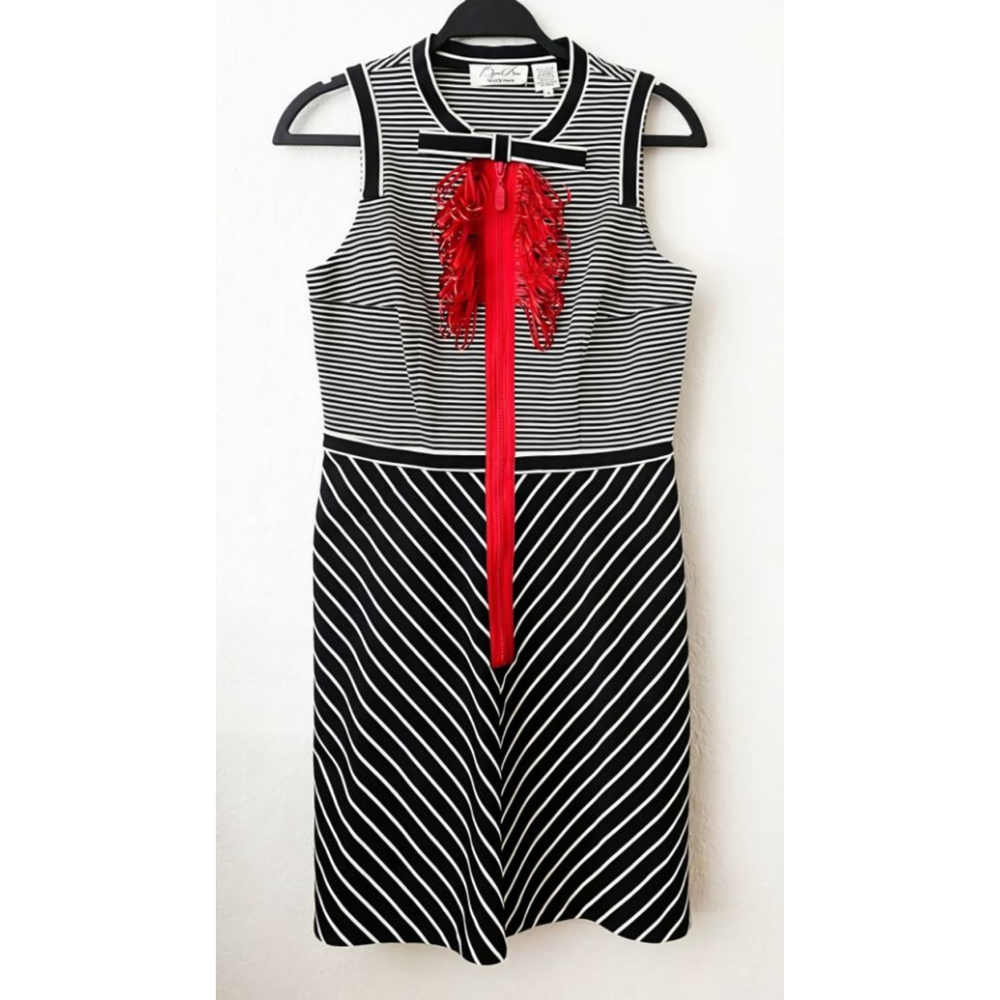 Women's Byron Lars Beauty Mark Striped Dress Size L - Picture 6 of 6